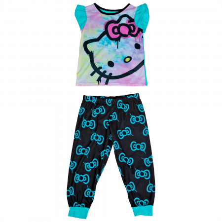 Hello Kitty Water Color Styled 2-Piece Pajama Set